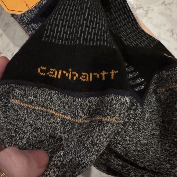 NWT Carhartt Men’s large - Black and Gray Classic Force Mid weight Low Cut Socks - Picture 6 of 11
